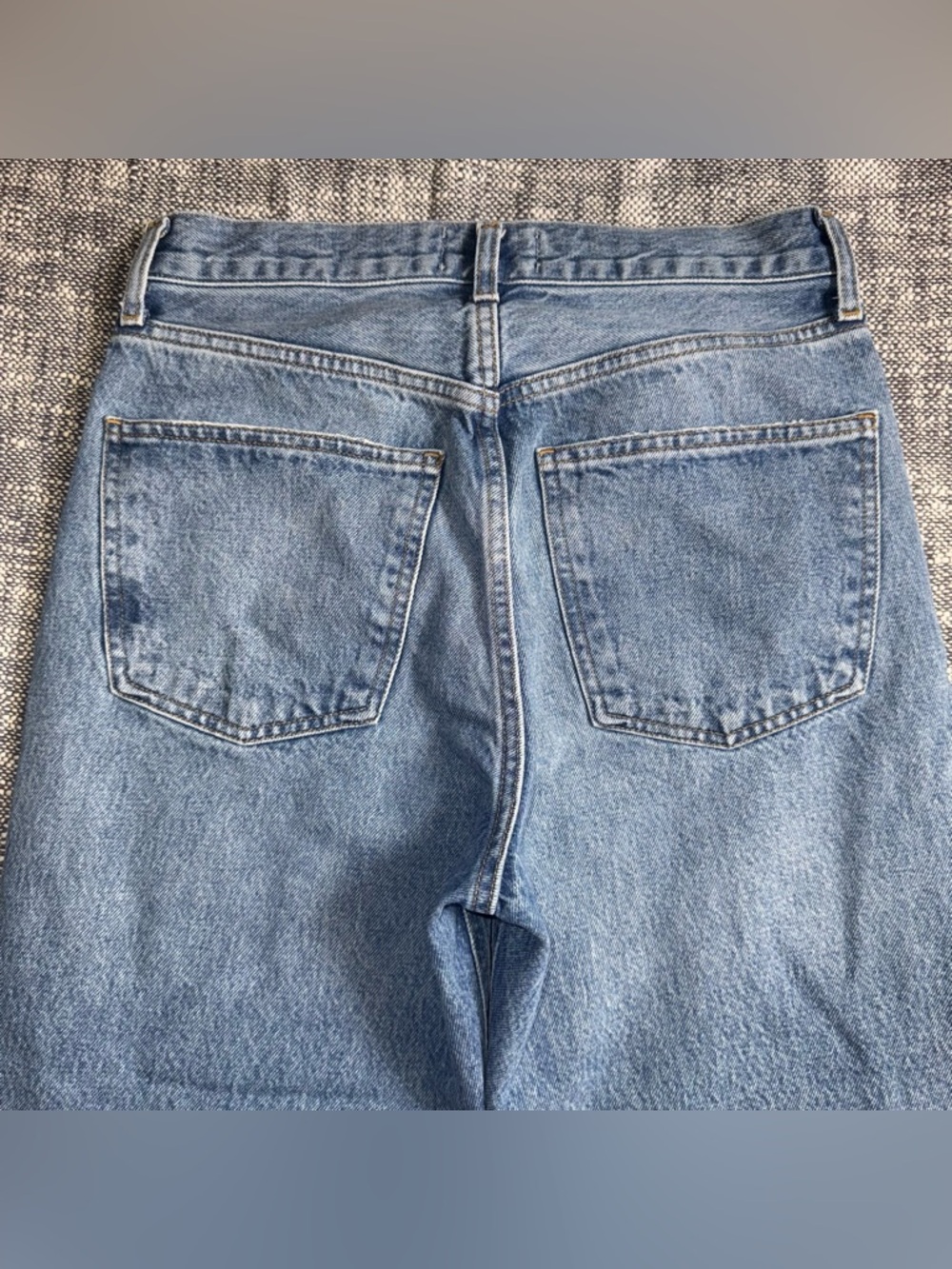 AGOLDE 90’s high rise jeans 25 light wash cotton vintage button fly - Picture 9 of 10